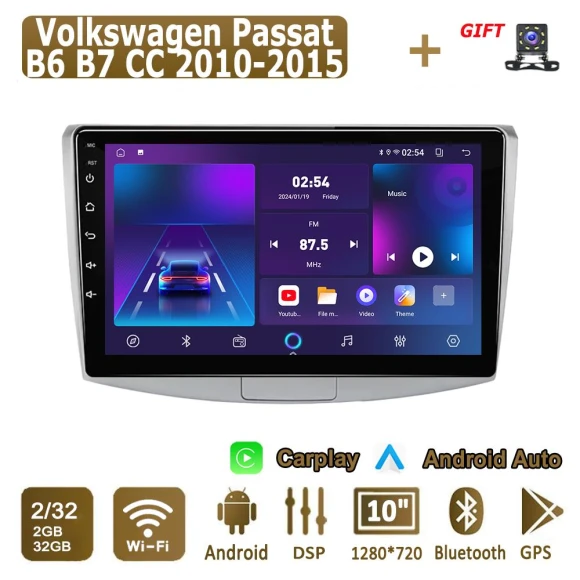 Car Multimedia Player with GPS Navigation, Bluetooth, and WiFi — Car Infotainment System, icreative