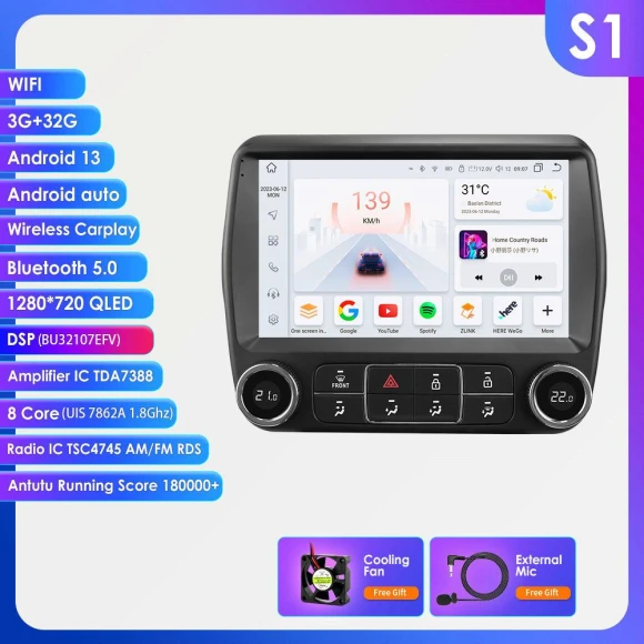 Car Stereo with 4G CarPlay and Android Auto — Car Infotainment System, Hizpo
