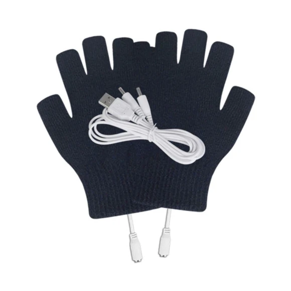 Fingerless Winter Heated Gloves — Heated Gloves, Yunxong