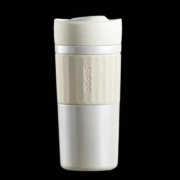 Smart Temperature Vacuum Insulated Mug with Tea Infuser — Smart Water Bottle, Supor