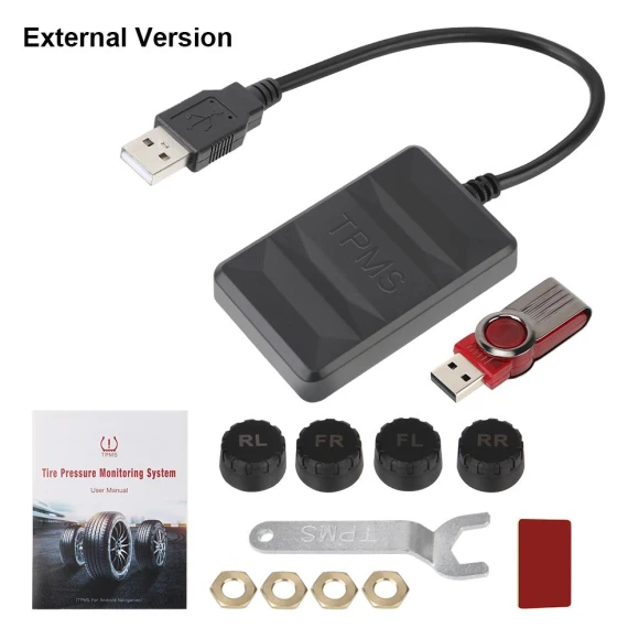 Tire Pressure Monitoring System for Car Radio DVD Player — TPMS, KITCHEN-MALL