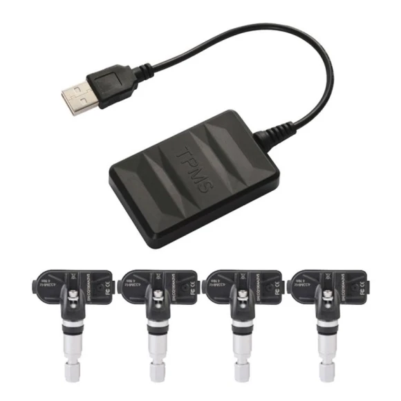 Tire Pressure Monitoring System with Internal Sensor — TPMS, SUNSKY