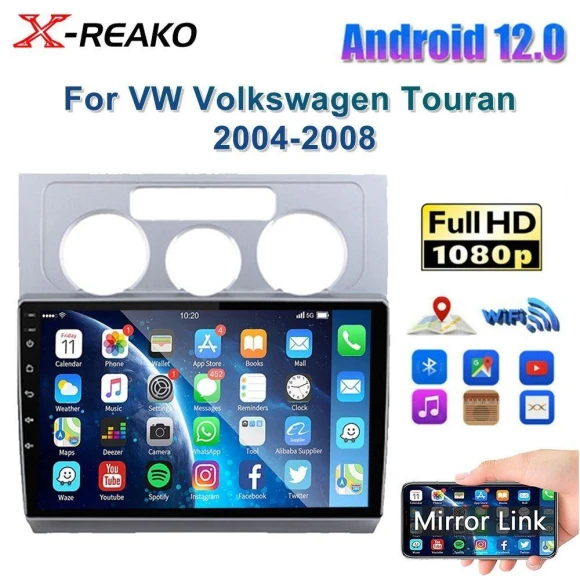 2Din Android Carplay Android Auto Car Stereo with WIFI, Bluetooth, and Subwoofer — Car Infotainment System, Reakosound