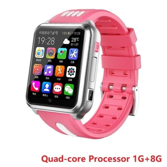 4G GPS WiFi Location Student/Children Smart Watch Phone Android System App Installation Bluetooth Smart Watch SIM Card — Kids Smart Watch, More Car Parts