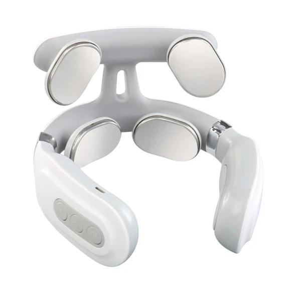 Cervical Massager with Strength Adjustment, USB Rechargeable, Intelligent Voice, and Heating — Massage Gun, Bloom Habitat