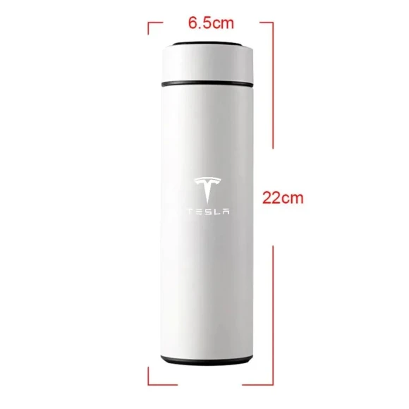 Intelligent Temperature Display LED Thermos Cup — Smart Water Bottle, Tesla