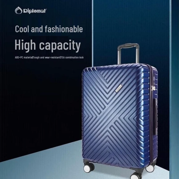 Pigskin Smart Lock Carry-on Luggage — Smart Luggage, Diplomat