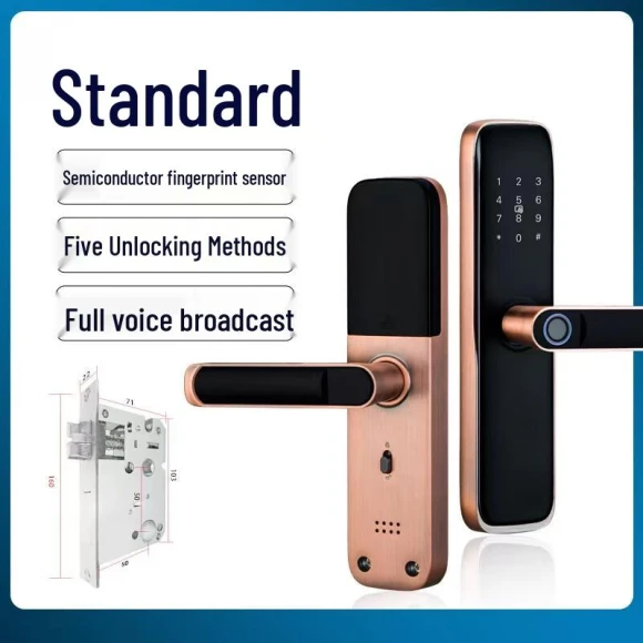 Semi-Automatic Smart Fingerprint Door Lock — Smart Lock, Lilang
