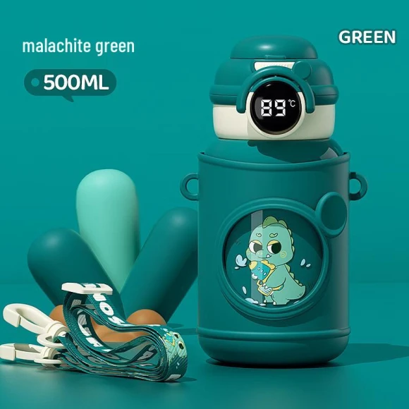 Smart Dinosaur Kids Insulated Straw Bottle — Smart Water Bottle, Shangqi