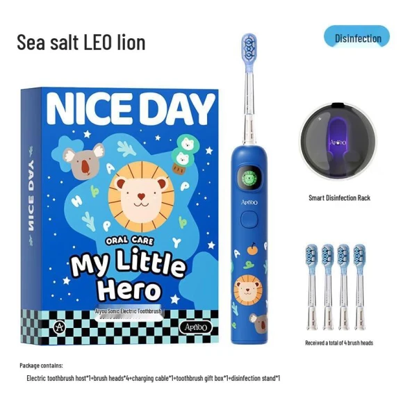 Kids Smart Sonic Electric Toothbrush with Disinfection Set — Electric Toothbrush, Apiyoo
