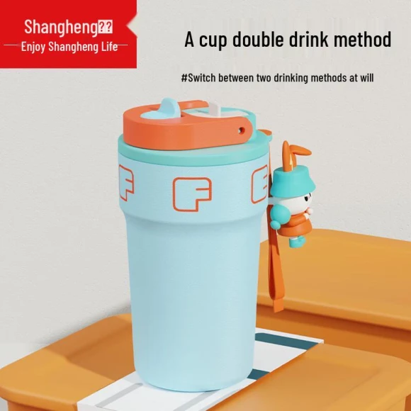 Smart Digital Display Insulated Coffee Mug with Straw — Smart Water Bottle, JDST online