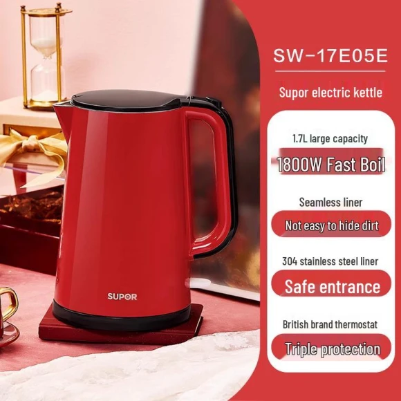 Smart Large-Capacity Electric Kettle with Fast Boil, Heat Preservation, and Auto Power-Off — Electric Kettle, Supor