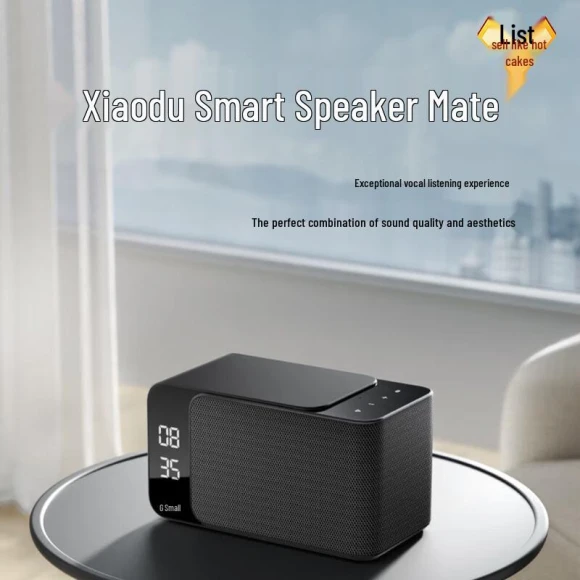Smart Speaker with LED Clock — Smart Speaker, Xiaodu