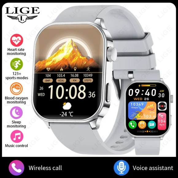 Smart Watch with Heart Rate Monitor and Bluetooth Call — Smart Watch, Creative Adorn