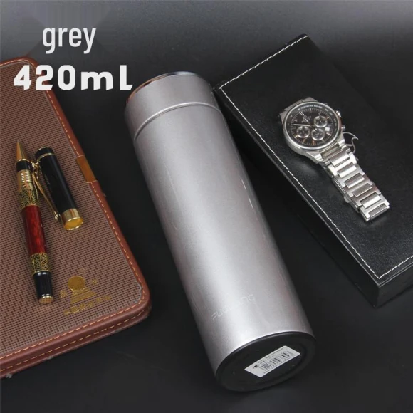 Stainless Steel Smart Display Insulated Tea Mug — Smart Water Bottle, Fuguang