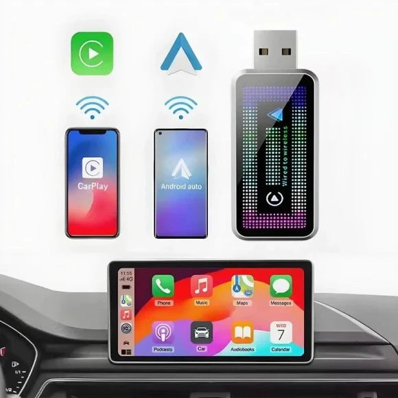 Wireless CarPlay and Android Auto Smart Dongle — Car Infotainment System, BMW