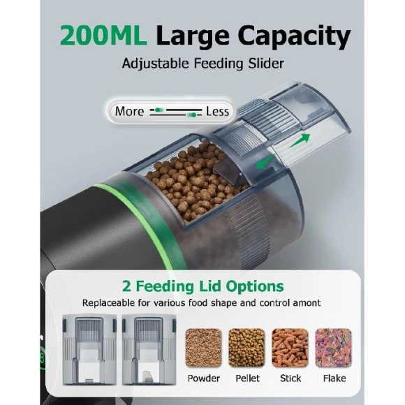 Automatic Fish Feeder for Aquarium — Automatic Pet Feeder, 2xbvf