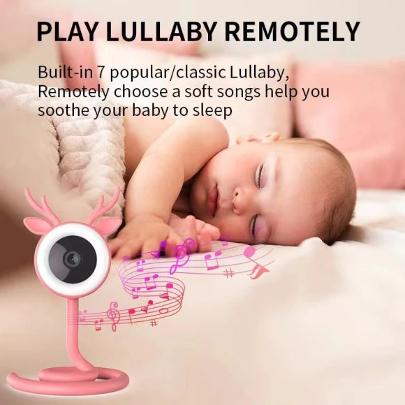 Baby Monitor with HD Video, Temperature & Humidity Display, Cry & Motion Detection, Two-Way Talk — Baby Monitor, ElectroCN