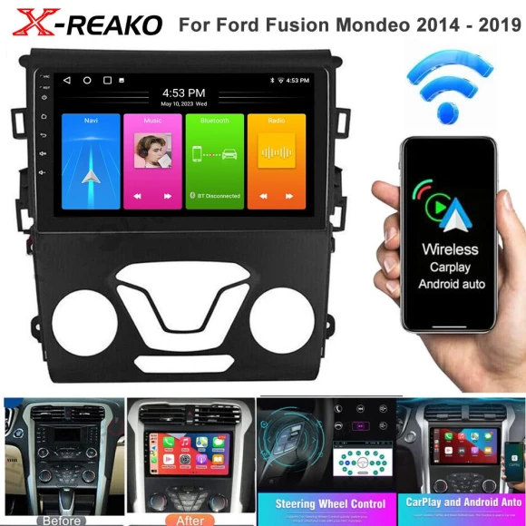 Car Radio for Ford Fusion Mondeo 5 2014-2019 — Car Infotainment System, Reakosound