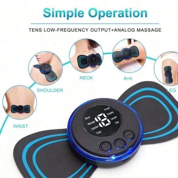 Electric Neck and Back Massage Pad with LCD Display — Massage Gun, Cove Home