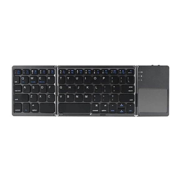 Portable Foldable Wireless Keyboard with Touchpad — Bluetooth Keyboard, Super Featured