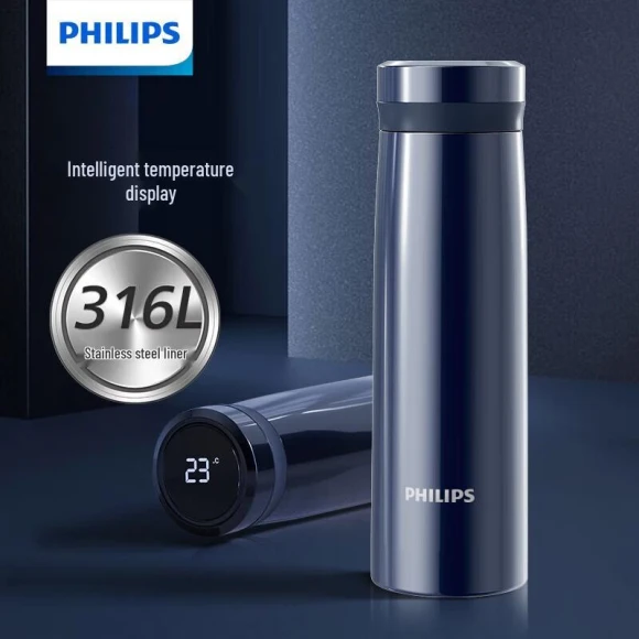 Smart Digital Display Insulated Mug — Smart Water Bottle, Philips