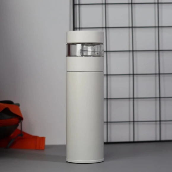 Smart Tea Infuser Thermos Bottle with Temperature Display — Smart Water Bottle, Shangqi