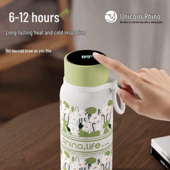 Smart Temperature Display Insulated Handle Mug — Smart Water Bottle, Rhino Life