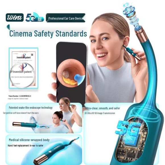 Ultra Smart Visual Ear Cleaner — Electric Ear Cleaner, BEBIRD