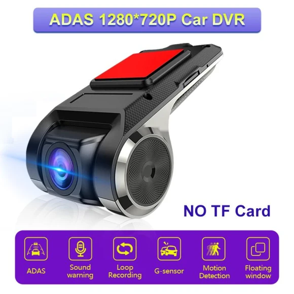 USB DVR Camera for Car DVD Player Android Dash Cam Full HD Navigation Head Unit Car Audio Voice Alarm — Dash Cam, Develuck