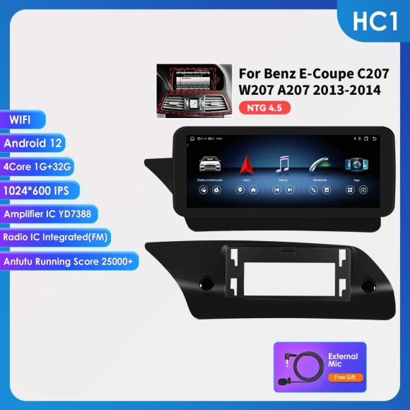 10.25-inch Car Radio with Carplay Auto Support — Car Infotainment System, Hizpo