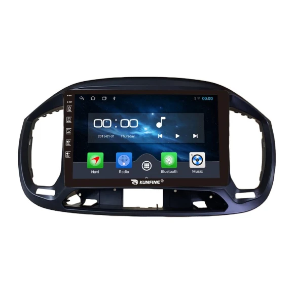 9 Inch Android Car Stereo with GPS Navigation — Car Infotainment System, KUNFINE