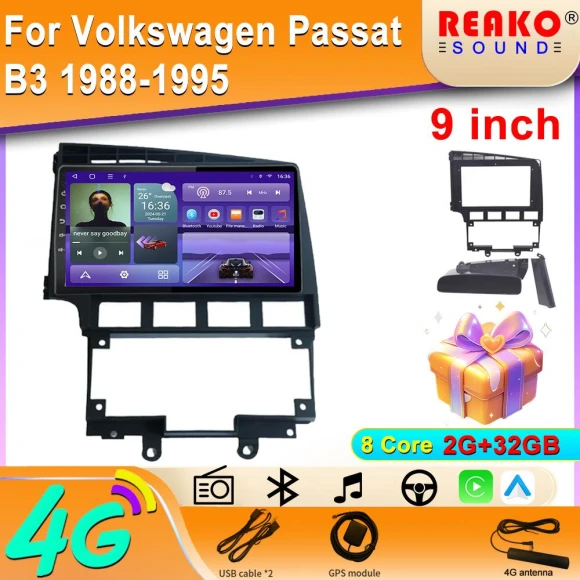 Android Car Stereo with CarPlay, GPS, and Video Player — Car Infotainment System, Reakosound