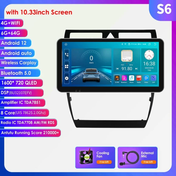 Car Multimedia System with GPS and Android Auto — Car Infotainment System, Hizpo