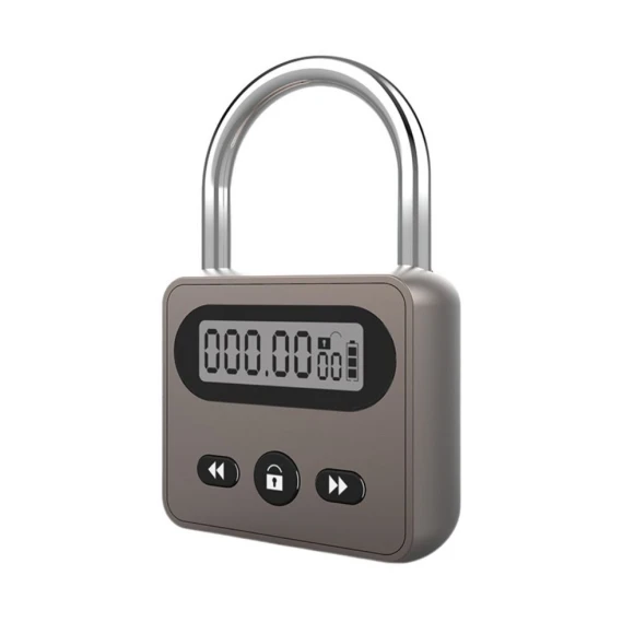 Electronic Timer with LCD Display and Metal Lock — Smart Lock, Anmoiaomiao