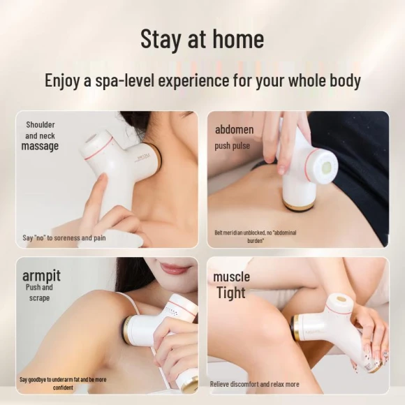 Smart Bianstone Moxibustion and Gua Sha Massager — Massage Gun, Aixiutang