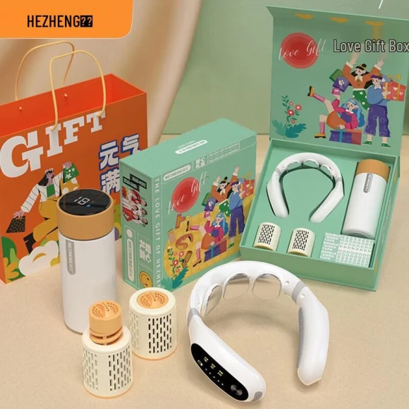 Smart EMS Hot Moxibustion Massager Set — Massage Gun, Hezheng