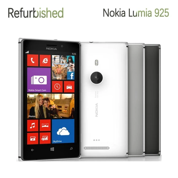 Unlocked Original Mobile Phone with 4.5 Inch Display, 8 MP Camera, WiFi, GPS, 16 GB Storage, Single SIM, Battery,... — Smartphones, Nokia