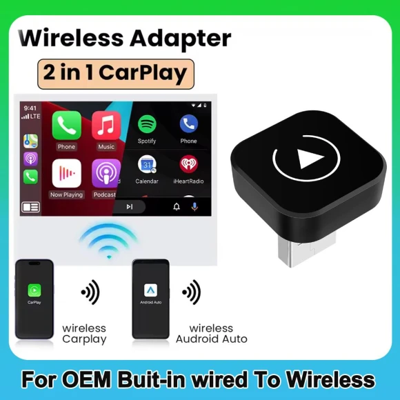 Wireless CarPlay and Android Auto AI Smart Box — Car Infotainment System, The Cozy Nook