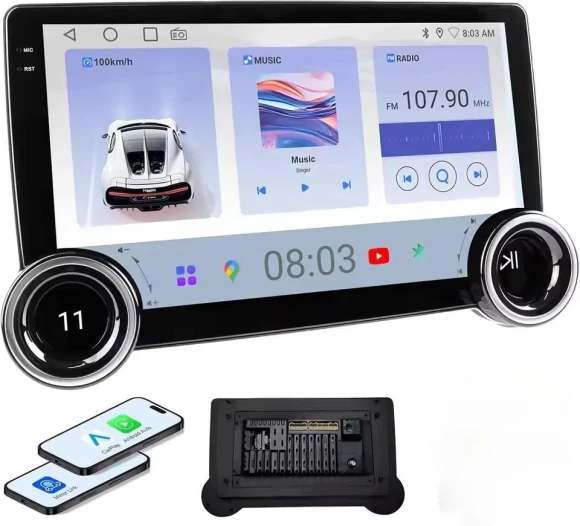 10.1 Inch Car Stereo with Wireless CarPlay and Android Auto — Car Infotainment System, Haudio