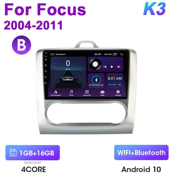 2 Din Android 12 Car Radio for Ford Focus 2 3 Mk2/Mk3 2004-2011 Multimedia Video Player GPS 4G Carplay Auto Stereo RDS... — Car Infotainment System, Auto Accessories Home