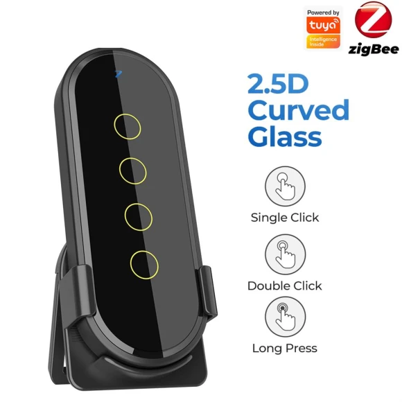 4 Gang Wireless Touch Light Switch with 12 Scenes App Control — Smart Switch, Good Household Items