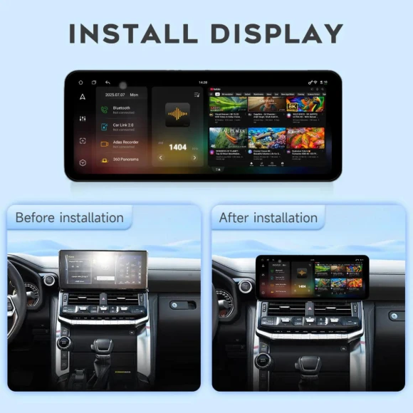 Android Smart Navigation System with 360 Module and Panoramic Camera — Car Infotainment System, GearUp AutoMoto
