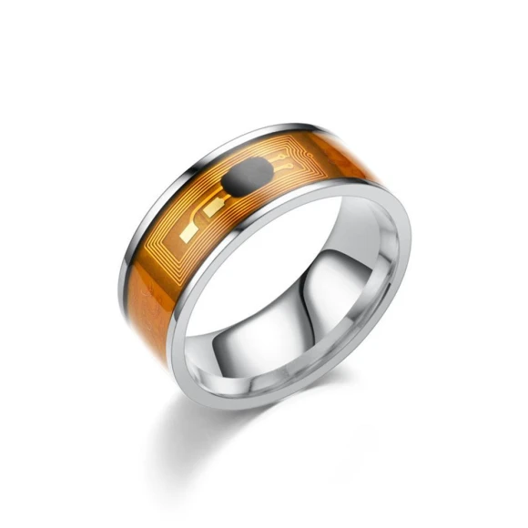 Fashion Waterproof Multifunctional Technology Wearable Connect Smart NFC Finger Ring Intelligent Silver — Smart Ring, JTRDcvda