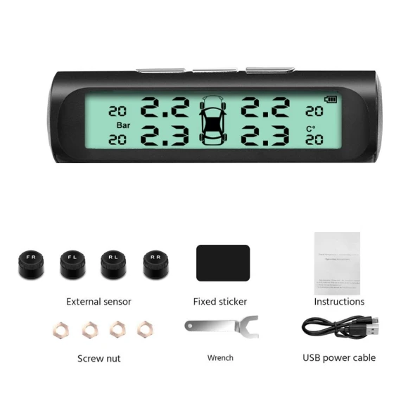 Intelligent Solar Tire Pressure Monitoring System — TPMS, Timeless Home