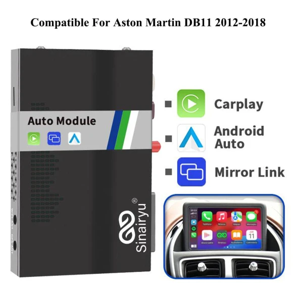 Wireless Apple CarPlay Android Auto Module Upgrade Kit — Car Infotainment System, Sinairyu