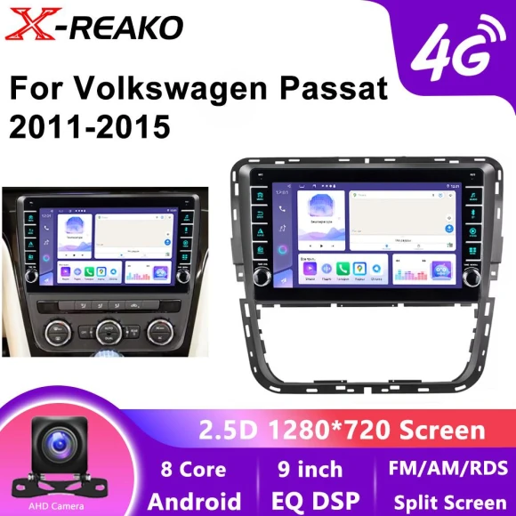 Android 13 Car Radio with GPS, 4G, 8-Core Processor, and CarPlay — Car Infotainment System, X-REAKO