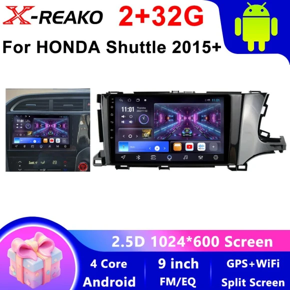 Android Head Unit with CarPlay Auto, Multimedia Video Player, Navigation GPS, 4G WiFi, QLED Display — Car Infotainment System, Reakosound