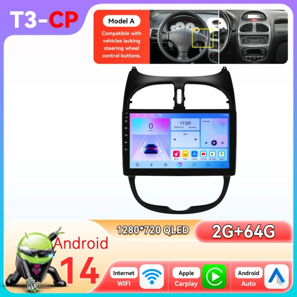 Car Radio with CarPlay and Android Auto — Car Infotainment System, Hizpo