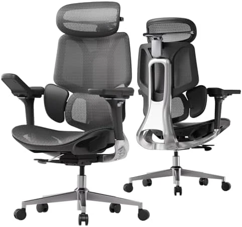 Ergonomic Office Chair with Dynamic Lumbar Support and Adjustable Headrest — Smart Chairs, Hbada